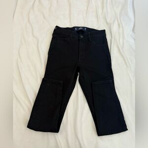 Hollister Mid Rise Super Skinny Black Jeans Size 3S